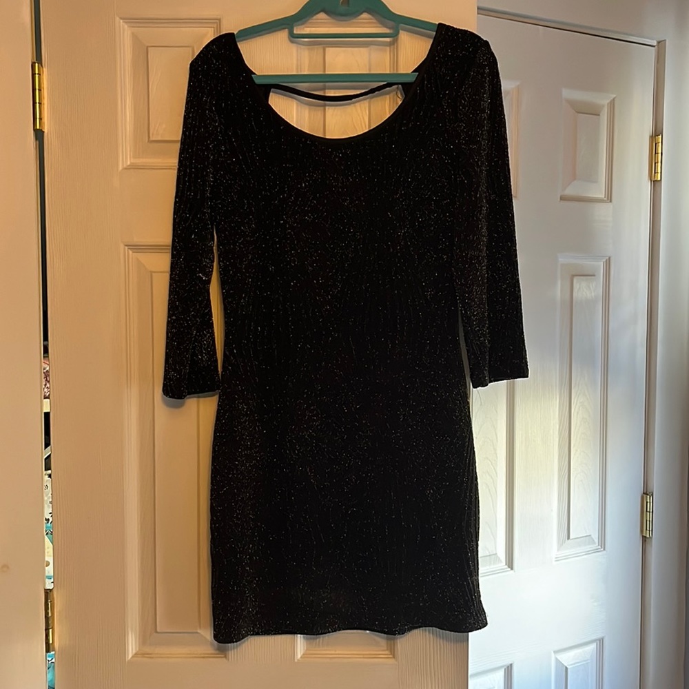 Beautiful Sparkly Black Cocktail dress by Deb!